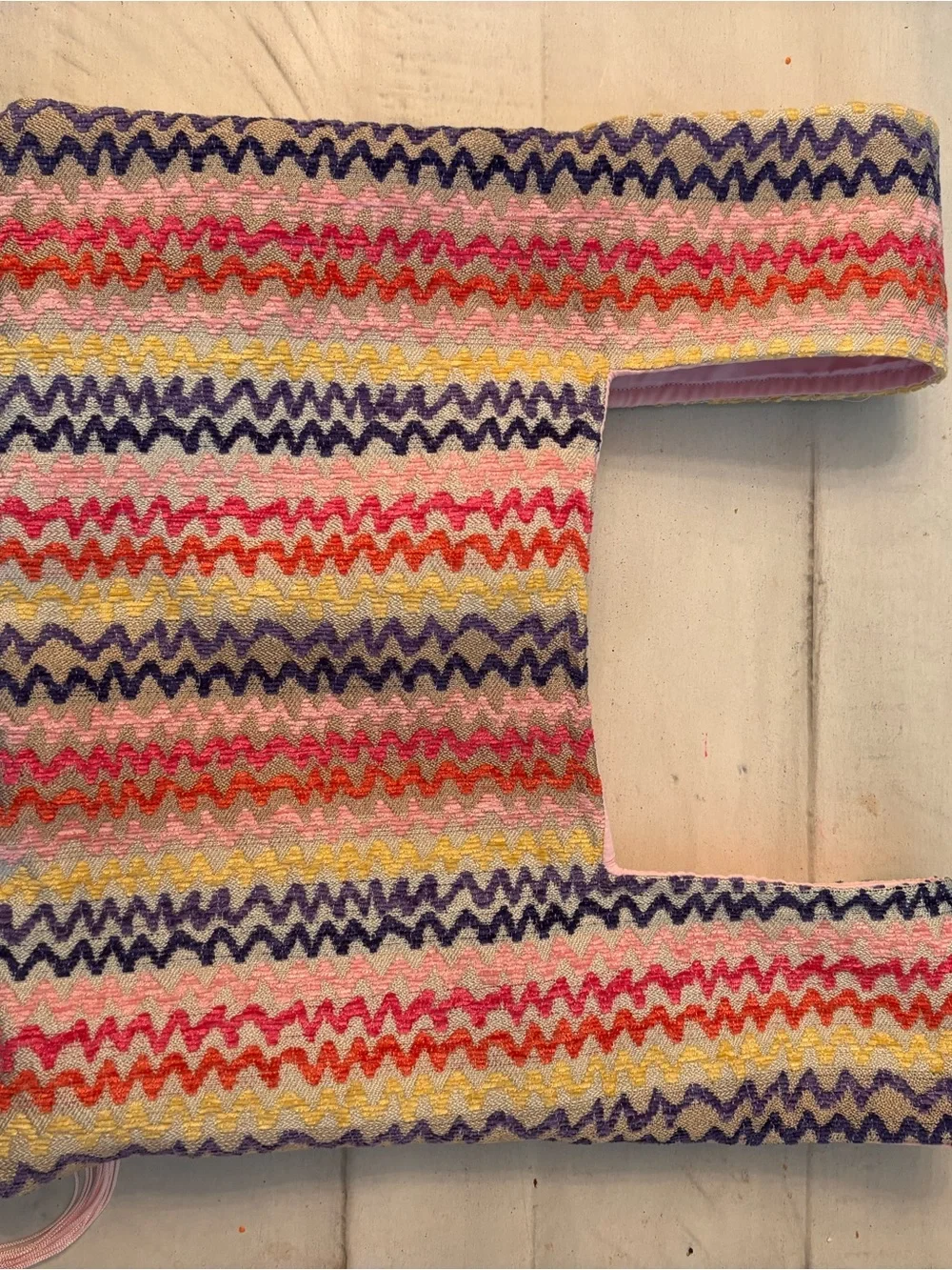 CUSTOM MADE MISSONI INSPIRED FRINGE KNOT BAG